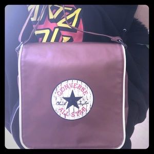 Brown leather Converse bag! 😎😁
